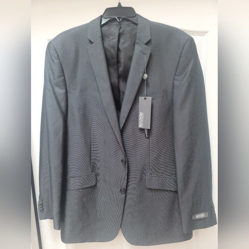 NWT Kenneth Cole Gray Sports Coat Blazer Size 42L